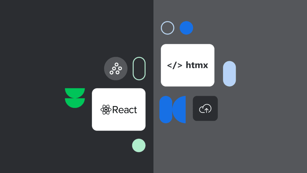 htmx vs react