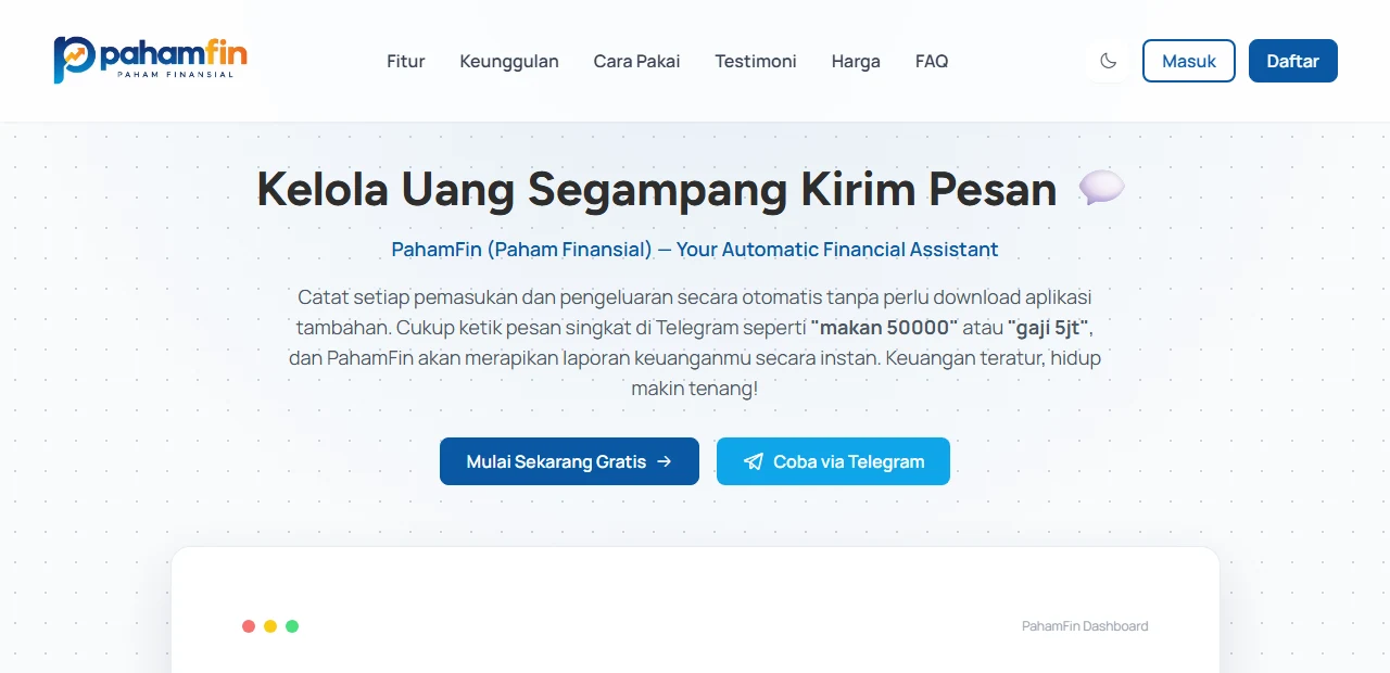 PahamFin Software Keuangan